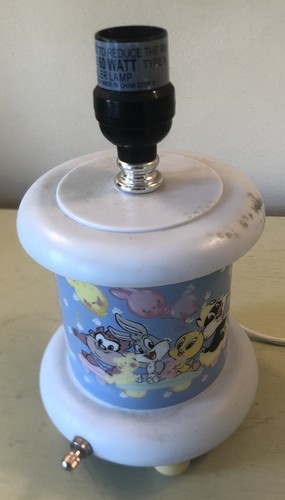 Vintage Baby Tiny Looney Tunes Baby Bugs Bunny Lamp Nursery Nightlight No Shade