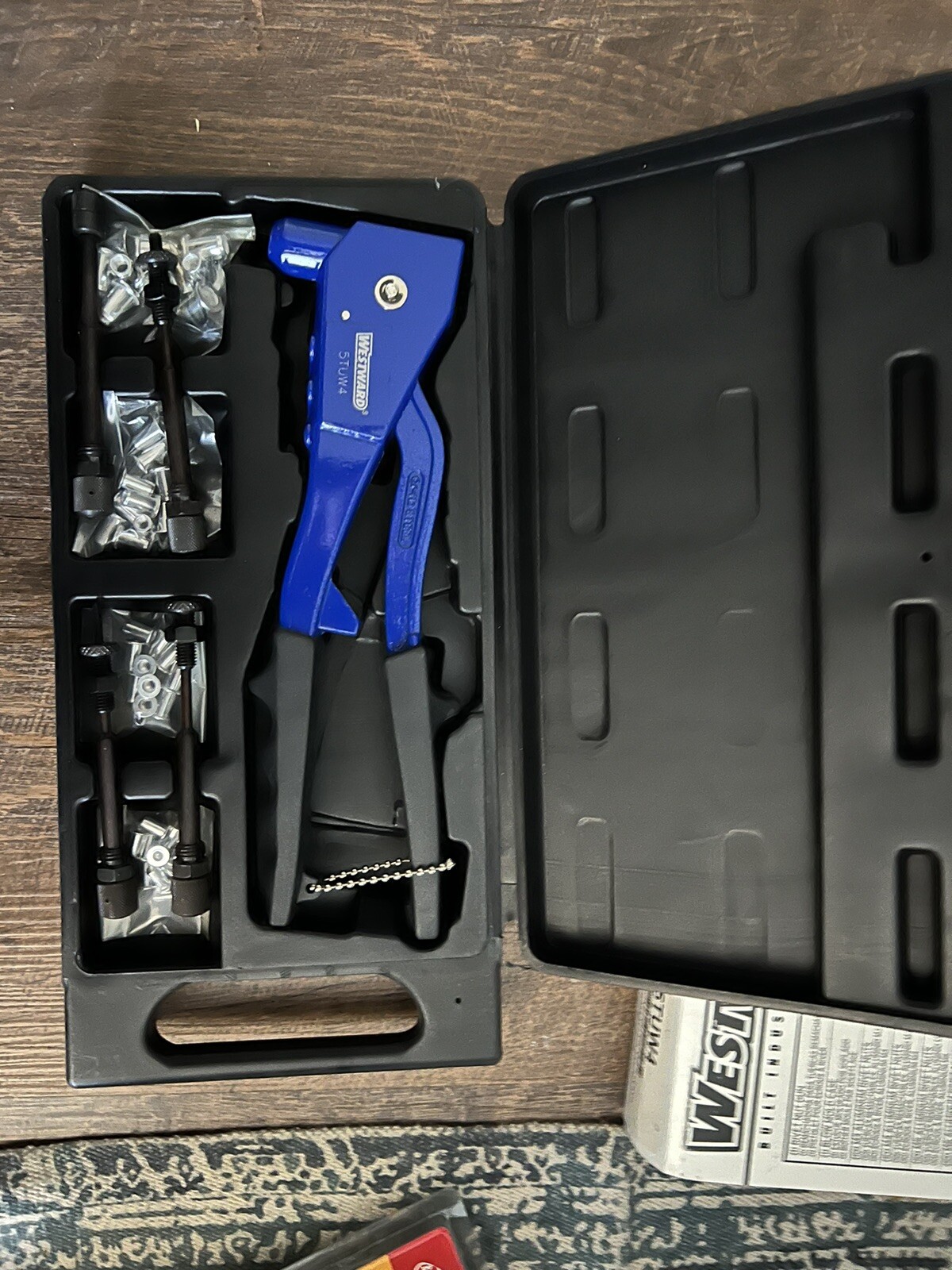 Westward Rivet Nut Tool 5TUW4 with Mandrels and other Accessories eBay