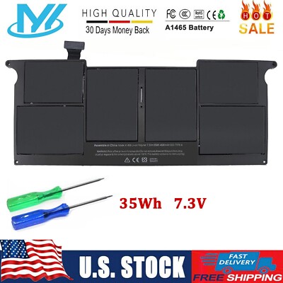  A1465 Battery For Apple MacBook A1406 Air 11'' A1370 2011 2012 Early 2015 35Wh