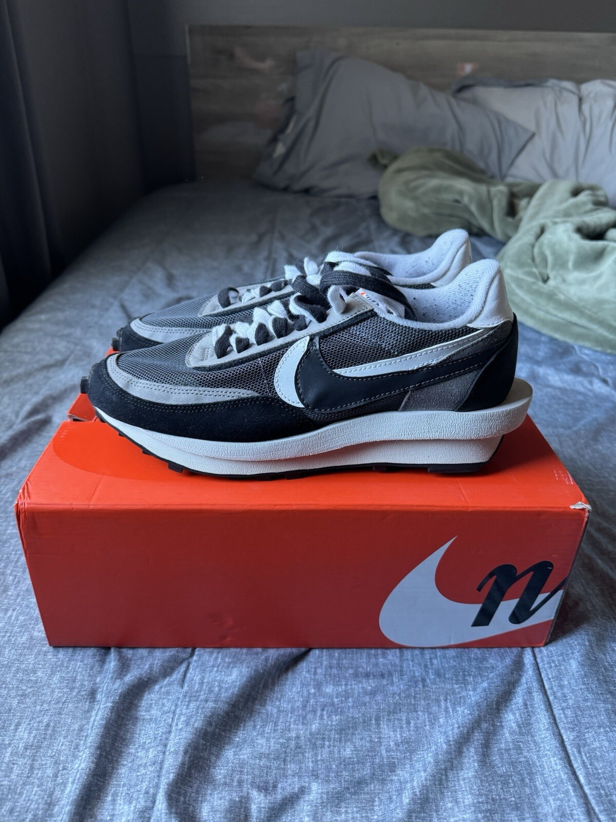 SACAI X NIKE Taglia 8 5 Nike sacai x LDWaffle Nero