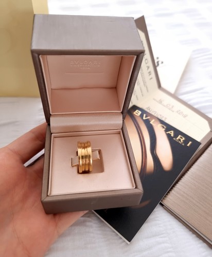 Bvlgari b zero 1 ring, 18ct Yellow Gold, Size 51 / L. With Box And Papers - Picture 20 of 24