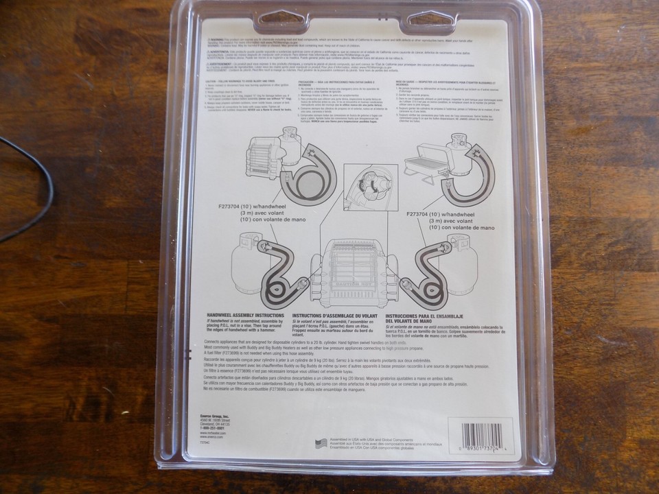 Genuine Mr. Heater 10Ft Buddy Series Hose Assembly, F273704 Heater