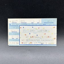 ERIC CLAPTON CONCERT TICKET STUB, AUG 17 1990, NASSAU COLISEUM