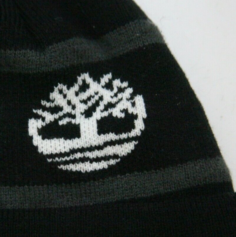 Timberland Black Gray White Solid Winter Beanie H… - image 3