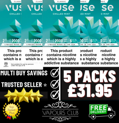 Vuse ePod Chilled Mint Cartridge 5 x Packs | 10 x Eliquid Pods| NIC SALT  Refills | eBay UK