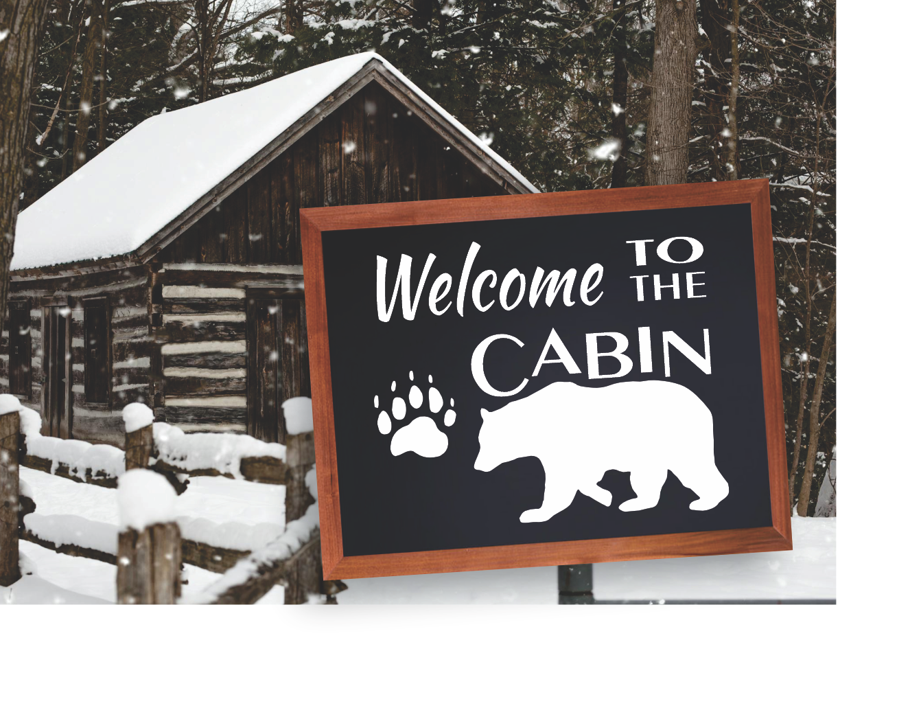 Rustic Cabin Lodge Stencil Stencils By Joanie Momma Bear Cub