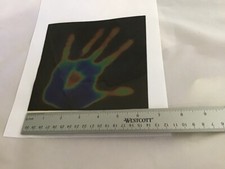 LIQUID CRYSTAL SHEET/TWO SHEETS 6-1/2" X 6"/ PLAIN/HEAT SENSITIVE