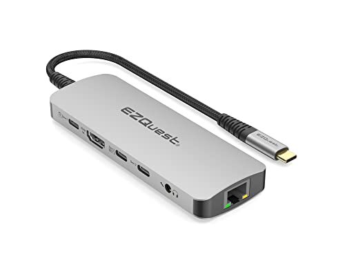 USB-C Multimedia 10-in-1 Gen 2 Hub HDMI 4K 100 Watts USB-C Power Delivery wit...