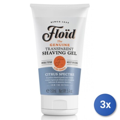 3x Floid Bart Schaum Gel 150 Ml Citrus Spect