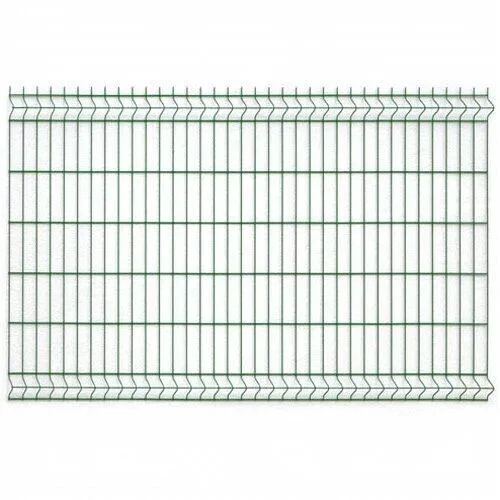 Stabgittermatten Gittermattenzaun Matten Einzelstab 3D 123 x 250 cm Grün 6 - Bild 3 von 4