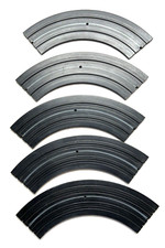 5 Pcs 9  R 1/4 Section Curve No. 1519 Aurora Model Motoring Track HO Slot Cars