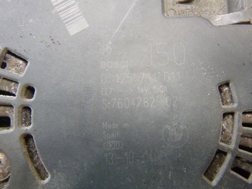 08-15 MINI COOPER COUNTRYMAN S Alternator 0125711011 - Picture 5 of 8