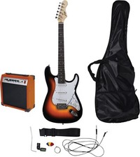 Johnny Brook Guitar Kit Sunburst / 20W Amp Bag Picks Strap Strings Tuner Tremelo