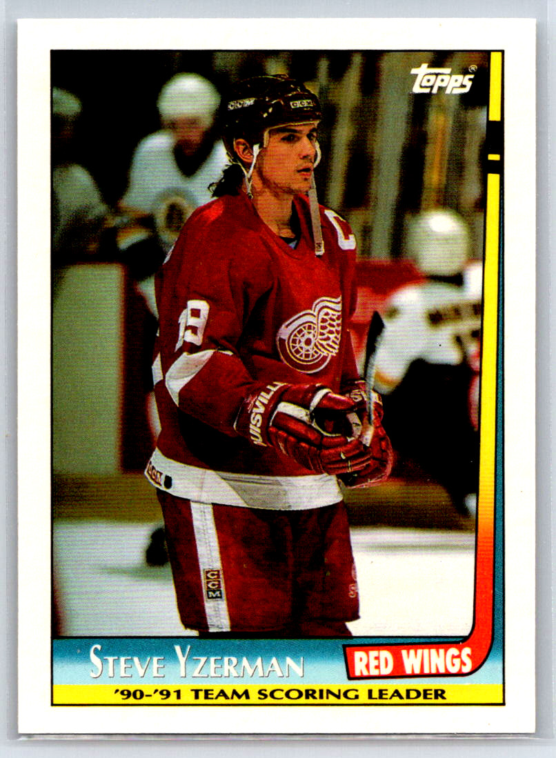 1991-92 Topps - Team Scoring Leaders Steve Yzerman #3