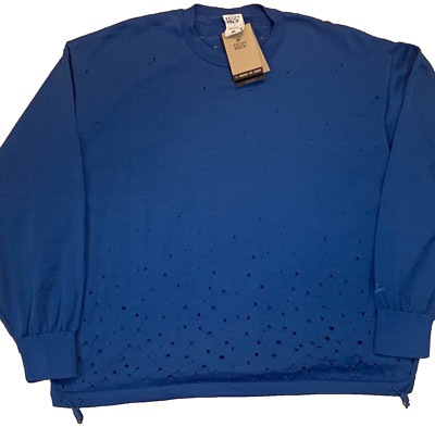 NWT $150 NIKE Sportswear Tech Pack Men s Blue L/S Sweater FN2612-402 Size Large