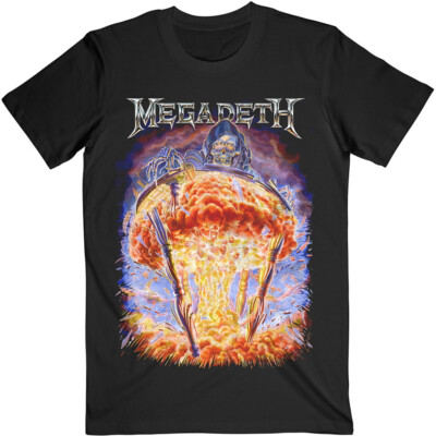 Megadeth Countdown To Extinction Explosion Black T-Shirt OFFICIAL