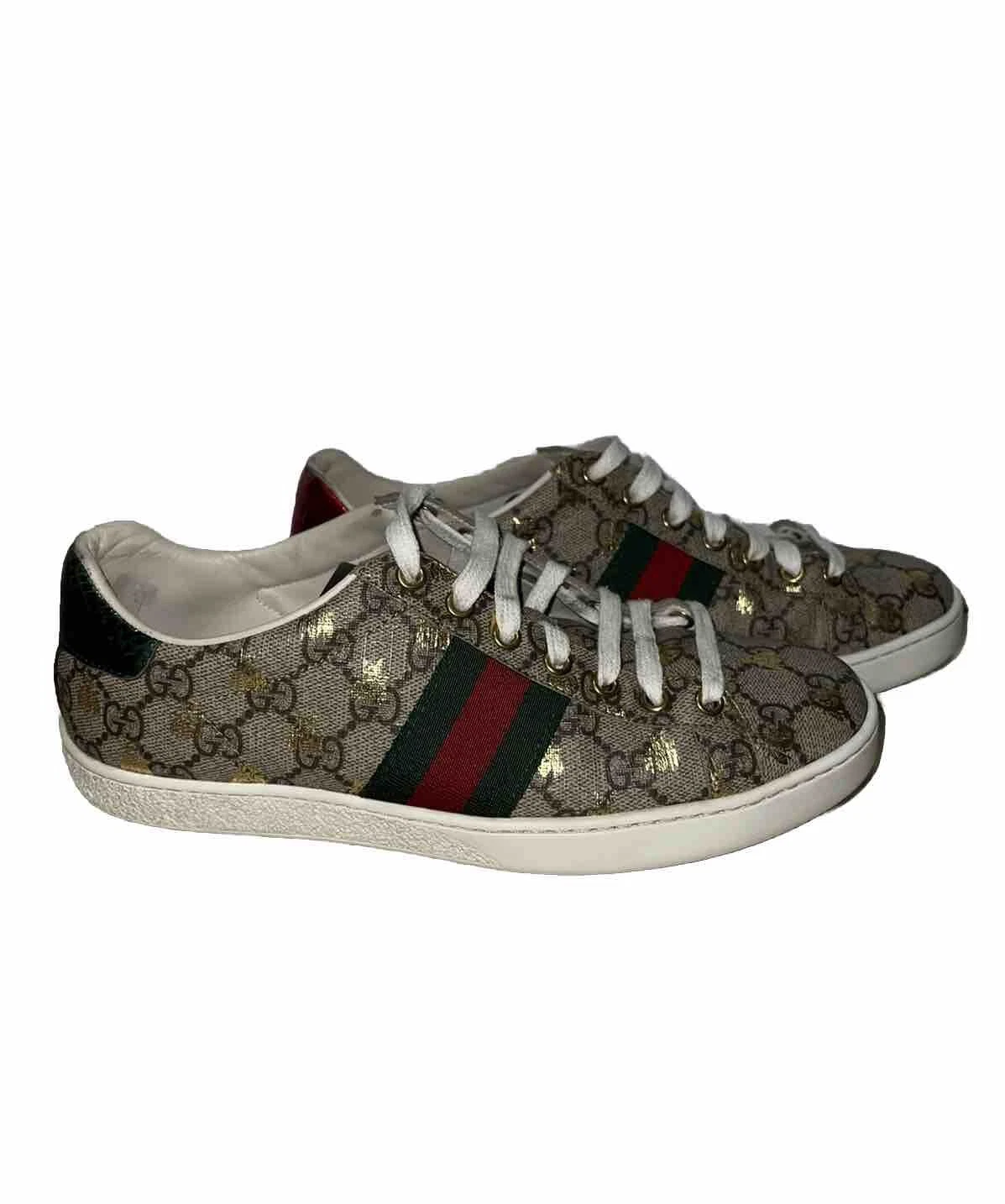 Authentic Gucci Supreme Bee Ace Sneakers UK4.5 EU37.5 US7 7.5