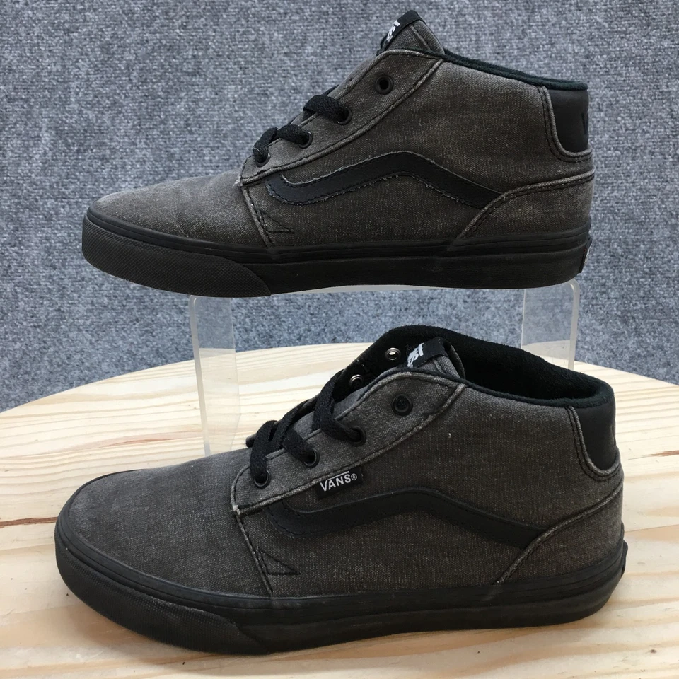 Tênis Vans Shoes Youth 4 Old Skool cinza lona com cadarço conforto médio 721356 - Imagem 2 de 4