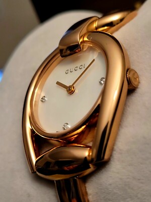 SALE ☄️GUCCI 26 DIAMOND MOP Watch EC Gucci 5500L Stainless Steel MOP Diamond Dial Ladies Watch | eBay main image 3