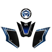 Kit 3D Gel Aufkleber Motorrad Tank Pad Shutz Kompatibel Suzuki GSX 8R 2024 Blau