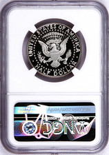 1990-S Proof Kennedy Half, Graded PF70UC by NGC ~ NEW Patriotic OSR Label!