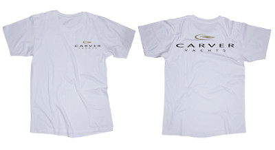 Carver yachts white t-shirt powerboat Marina