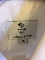 New, Team GB White Shirt Simon Jersey Collar 15 Brand New
