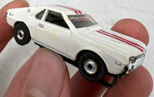Aurora Tjet Thunderjet Ho Slot Car No. 1414 White w/ Red Stripes '68 AMC AMX