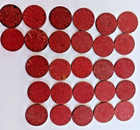OPA Red Point WWII Rationing Tokens almost 27 TOTAL