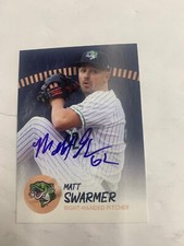 Matt Swarmer Signed Card 2023 Gwinnett Stripers Team Card IP Auto