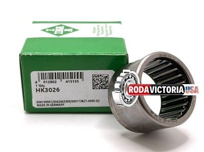 INA HK3026 Needle Roller Bearingd Drawn Cup, Open, Steel Cage 30x37x26 mm