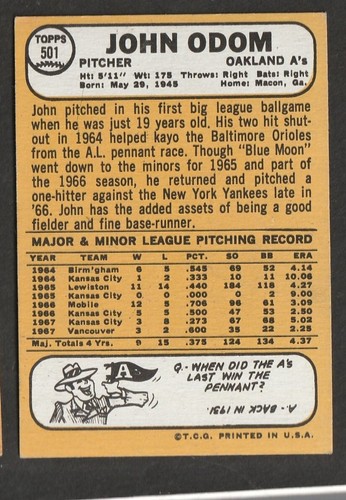 1968 Topps Baseball Cards Scegli una carta a scelta 295-660 EX X-MT 1/25 Set Break - Foto 348 di 490