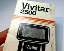 Vivitar 2500 Flash Owner's Manual guide English Espanol Francaise