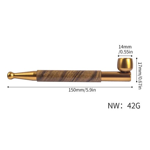 1pcs Metal Smoking Pipe Long Stem Smoking Cigarette Filters Mini Tobacco Pipe - Picture 7 of 8
