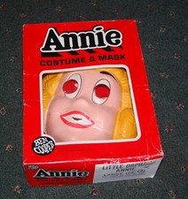 Vintage 1981 Annie Child's Costume in Box Lttle Orphan Annie un-used NOS