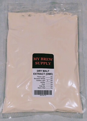 Briess Golden Light Dried Malt Extract 1 lb Bag, Beer Making Homebrewing