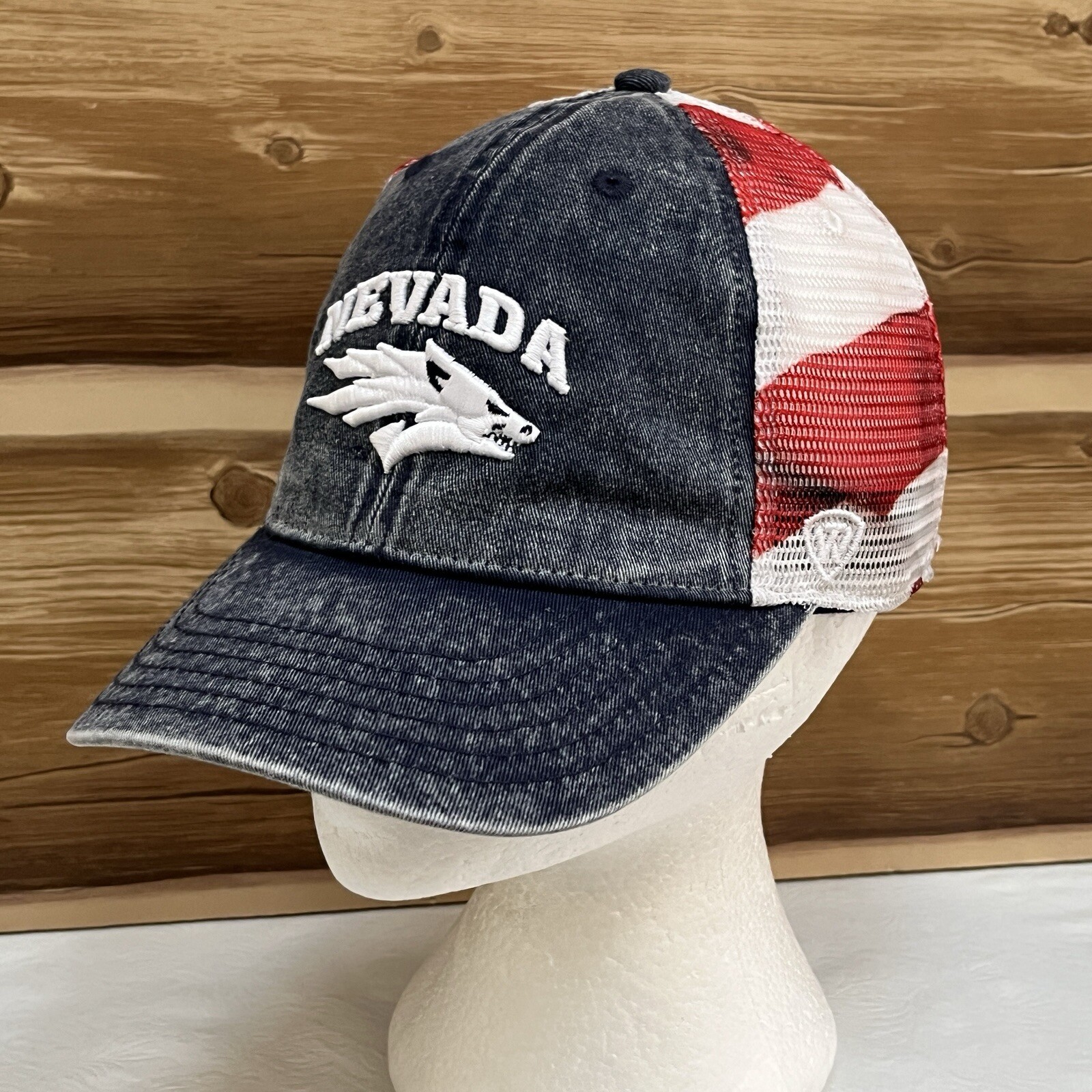 Nevada Wolf Pack Hat Cap Snap Back Multicolor Mes… - image 1