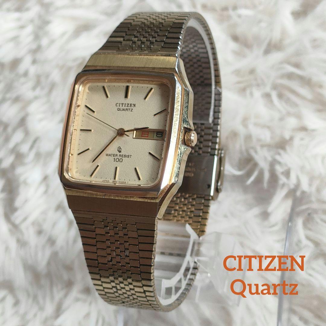 Citizen Quartz Vintage Square Gold Watch 3800-451279 Mesh Citizen Quartz Vintage Square Gold Watch 3800-451279 Mesh