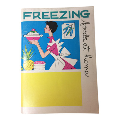 Freezing Foods at Home Booklet VTG Mid-Century Kitchen Guide Retro Food Preserve