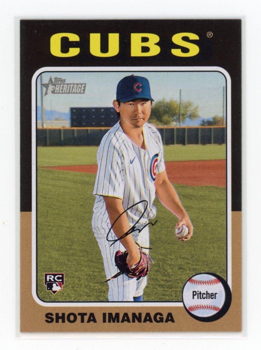 SHOTA IMANAGA 2024 Topps Heritage #564 RC Chicago Cubs