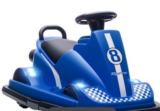 Kids Bumper Car, 360 Rotation Spin Electric Waltzer Car with Steering Wheel Con