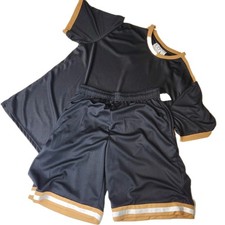 Mens CASUAL  NEW Short -Set Black And Gold