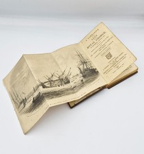 RARE VICTORIAN LOSS OF THE ROYAL GEORGE SHIP TIMBERS COVERED BOOK c1844
