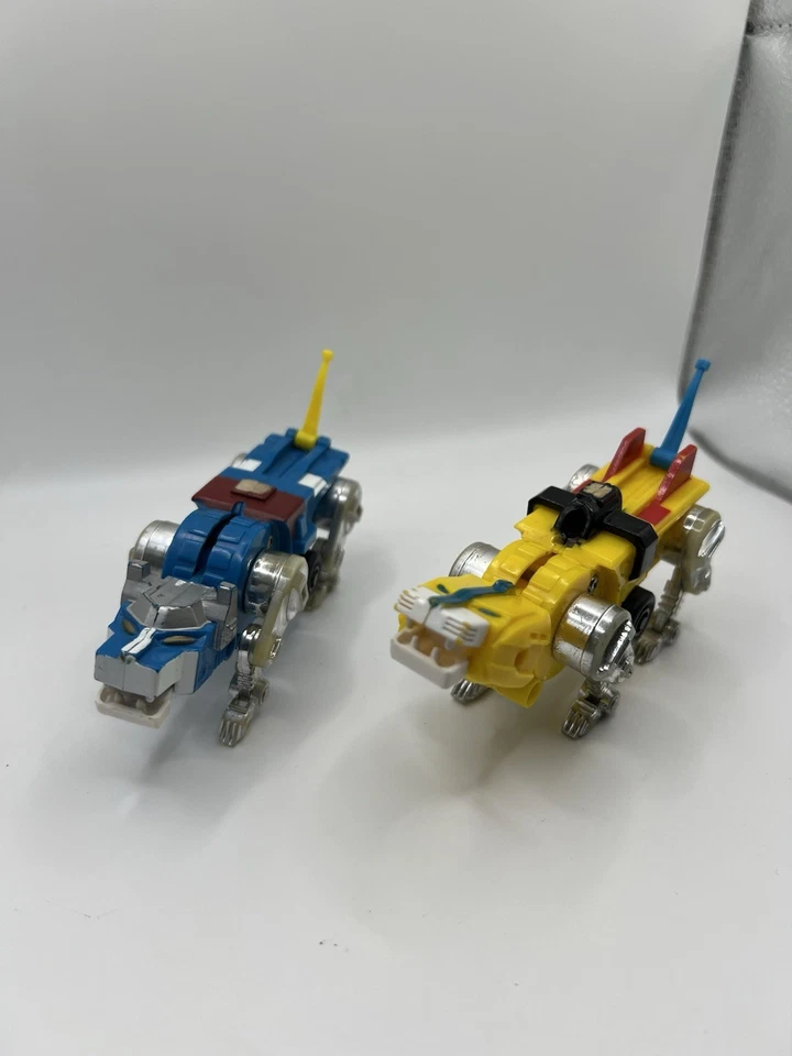 Лот из 2 1984 Винтажный Voltron LJN Синий и Желтый Лев - Изображение 4 из 4