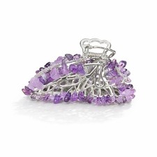 Amethyst Butterfly Crystal Hair Clip