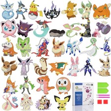 Diamonds Art Kits for Kids, 33 Diamond Stickers and 1 Painting Arts and Crafts K