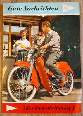 altes NSU Quickly L ( Luxus) , Prospekt, ab 1957, Werbung/Reklame