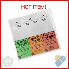 100 LP Sleeves Combo Pack (50 3 mil Outer & 50 Master Inner Sleeves) 33 RPM 12" 