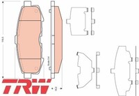 TRW GDB3406 Bremsbelagsatz FüR Scheibenbremse Bremsbelagsatz BremsbeläGe
