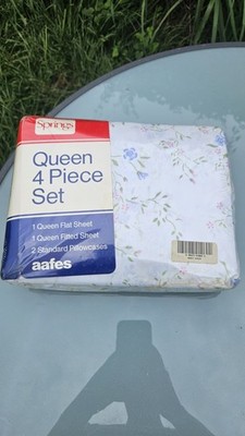 Vintage Springs Industries Floral Queen 4 pc Sheet Set